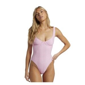 Billabong Tanlines Emma One Piece Pink Dream Under Wire Swimsuit Women’s XS NWOT